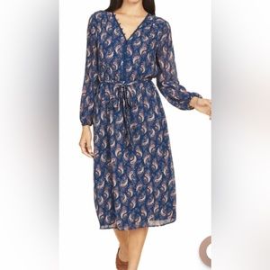 NWT DR2 Paisley Midi Dress